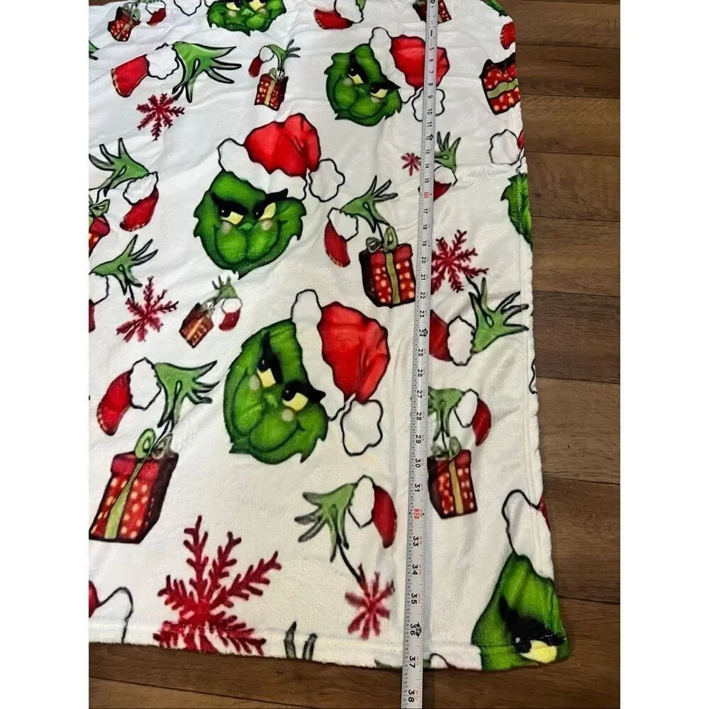 The Grinch Baby Christmas Blanket Approximately 27”x29”